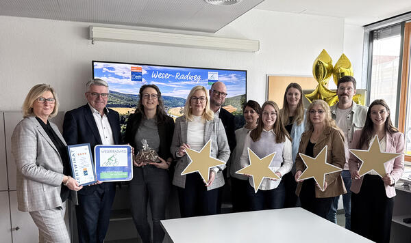 Weser-Radweg 4 Sterne-Zertifizierung
