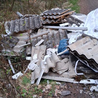 Illegale M�llentsorgung Heimser Weg