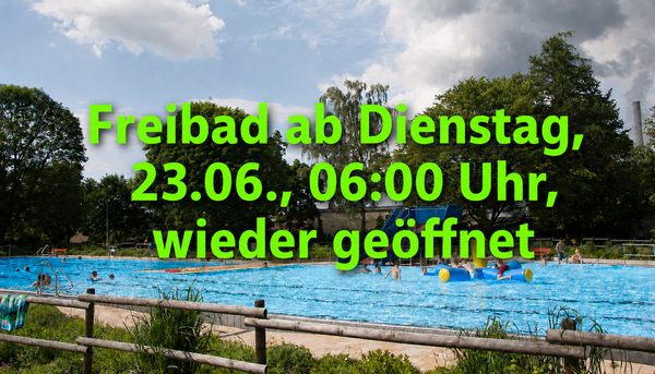 Bild Freibad wieder ge�ffnet