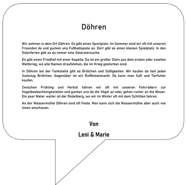 Bericht Leni & Marie